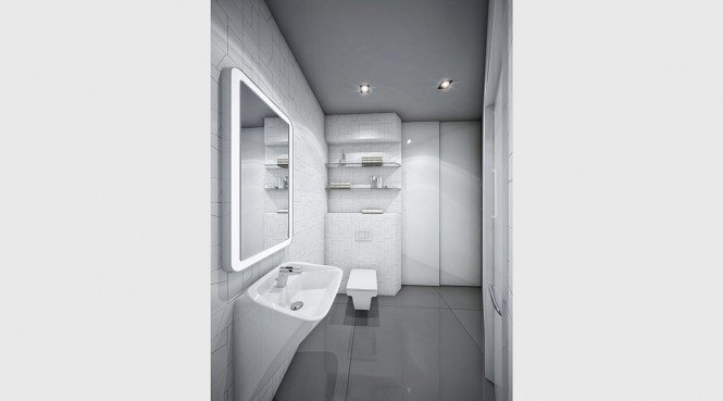 公寓设计:&nbsp;未来派的黑与白