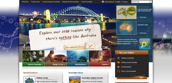 35个美丽的旅游网站设计