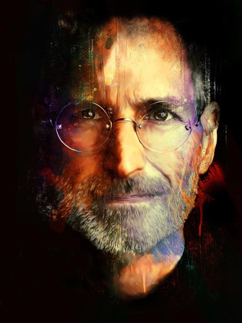 人物插画欣赏：Steve Jobs(1955-2011)