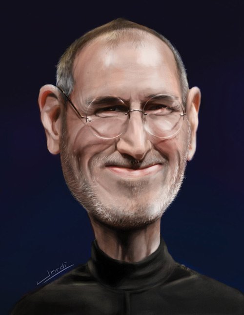 人物插画欣赏：Steve Jobs(1955-2011)