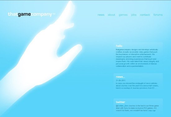 清雅的蓝色网站设计