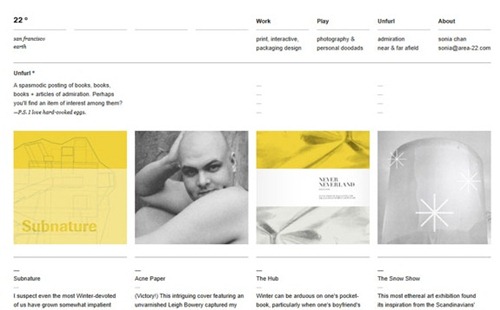 50个极简风格的摄影师网站设计