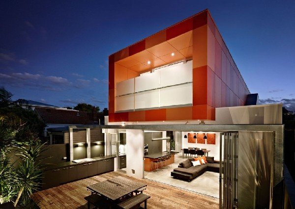 夺目的橙色：墨尔本South Yarra住宅设计