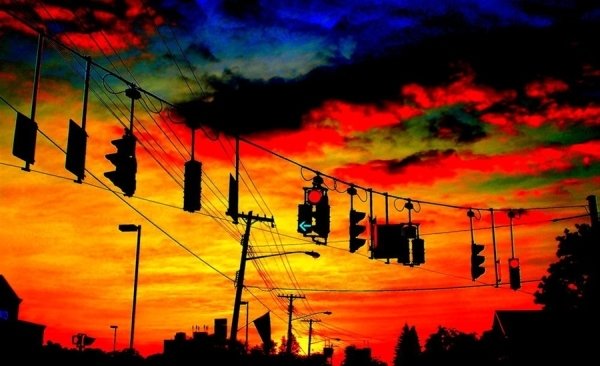 最美丽的日落摄影图片