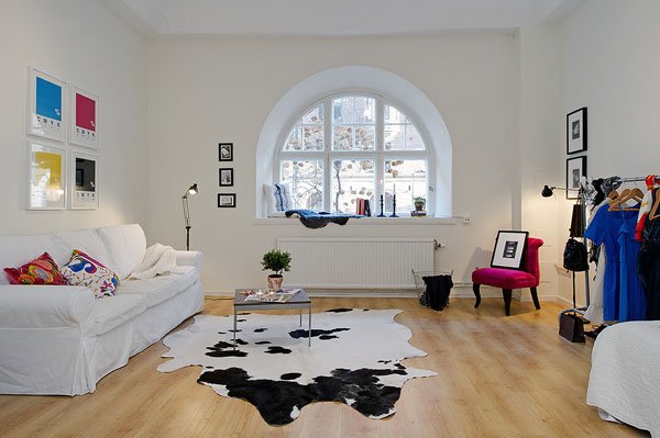 北欧简洁白色小公寓设计