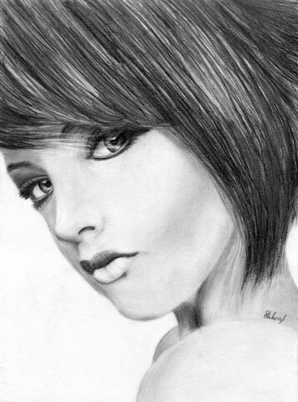 Salma Ashraf迷人的人像素描作品