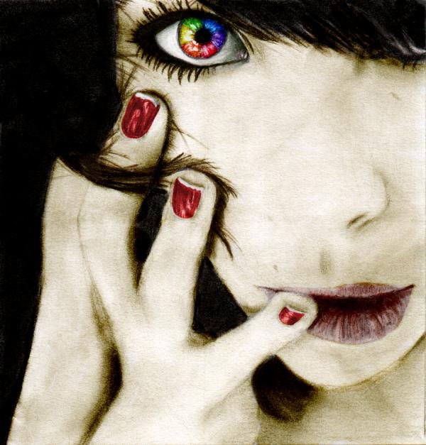 Salma Ashraf迷人的人像素描作品