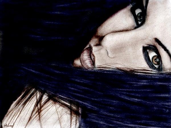 Salma Ashraf迷人的人像素描作品