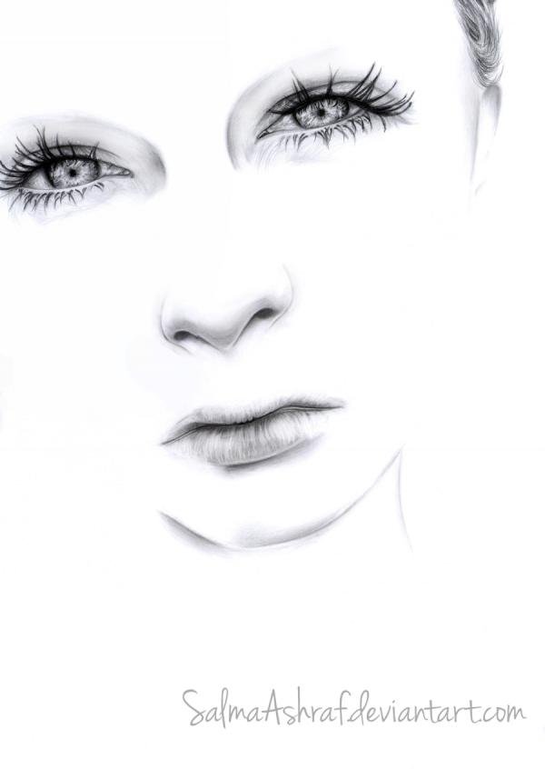 Salma Ashraf迷人的人像素描作品