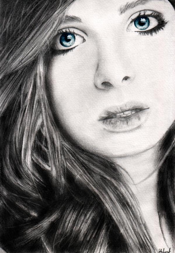 Salma Ashraf迷人的人像素描作品