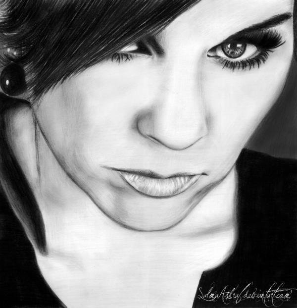 Salma Ashraf迷人的人像素描作品