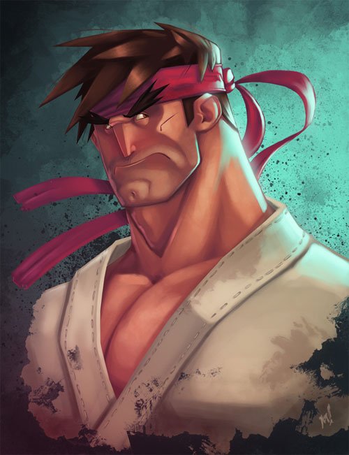 “街头霸王”人物角色插画：Ryu