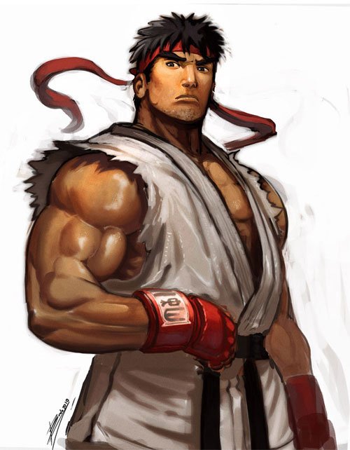 “街头霸王”人物角色插画：Ryu