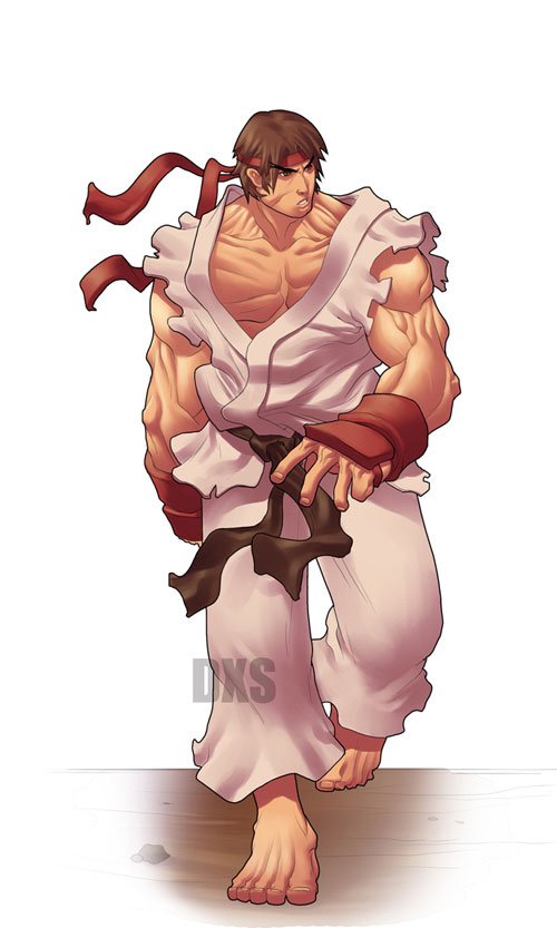 “街头霸王”人物角色插画：Ryu