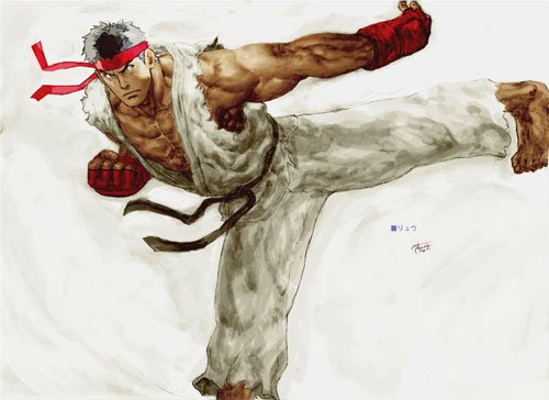 “街头霸王”人物角色插画：Ryu