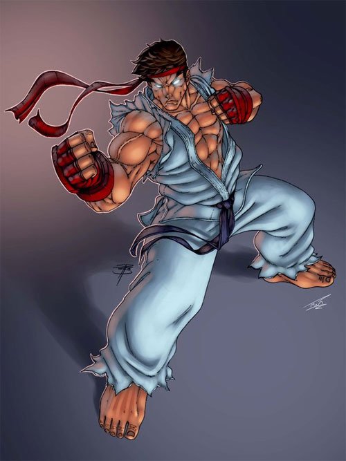 “街头霸王”人物角色插画：Ryu