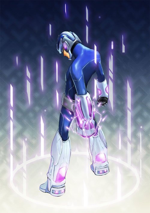 动漫人物插画：洛克人MegaMan