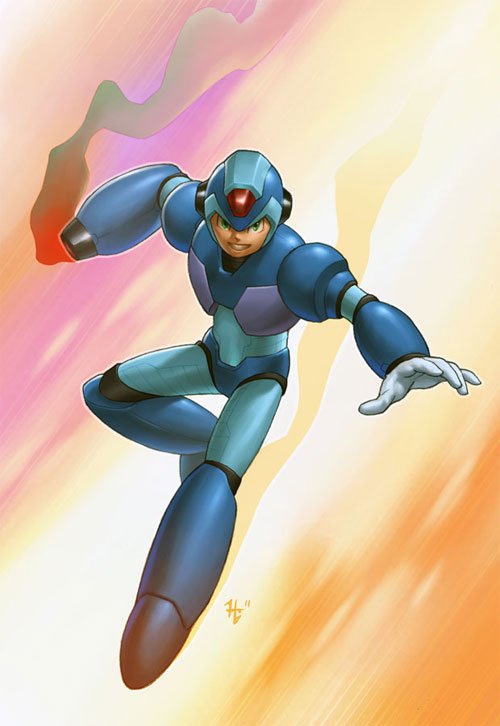 动漫人物插画：洛克人MegaMan