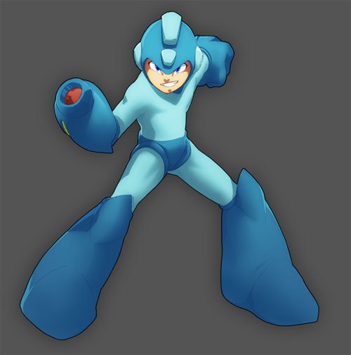 动漫人物插画：洛克人MegaMan