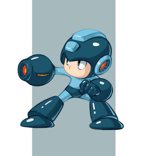 动漫人物插画：洛克人MegaMan