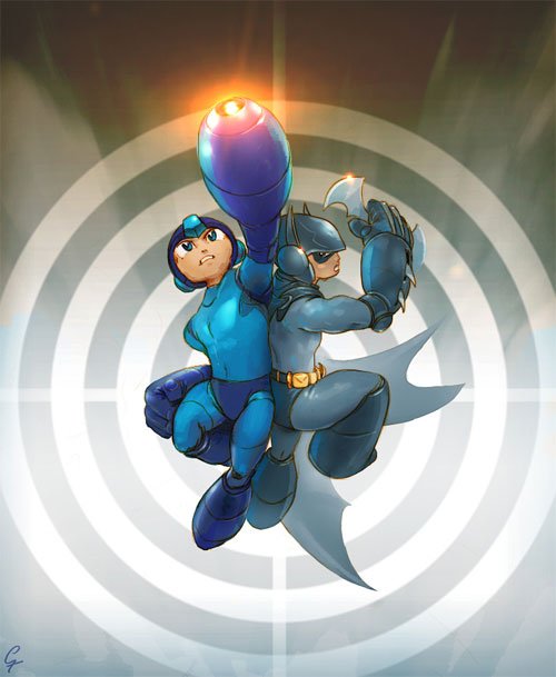 动漫人物插画：洛克人MegaMan