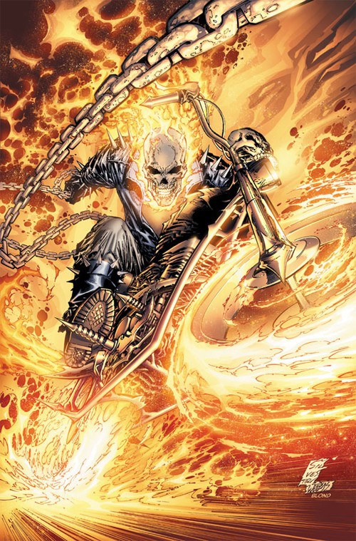 Marvel漫画人物: 恶灵骑士(Ghost Rider)插画欣赏