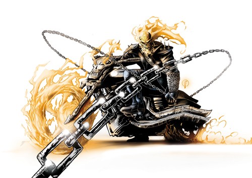 Marvel漫画人物: 恶灵骑士(Ghost Rider)插画欣赏