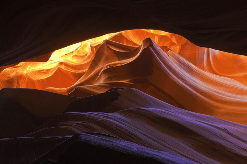 地质摄影：羚羊峡谷（Antelope Canyon)