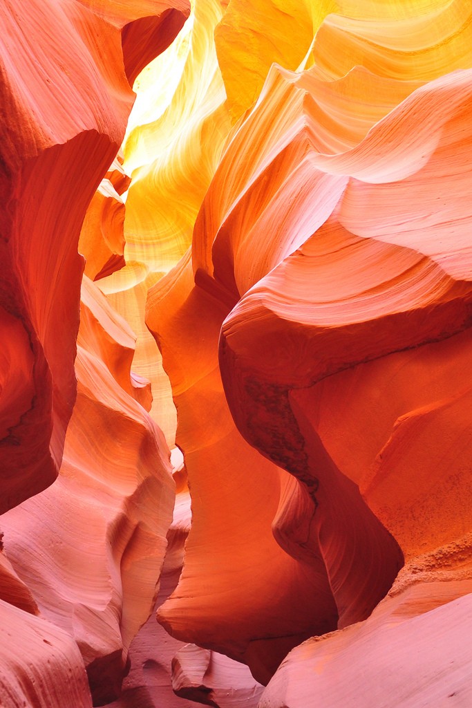 地质摄影：羚羊峡谷（Antelope Canyon)