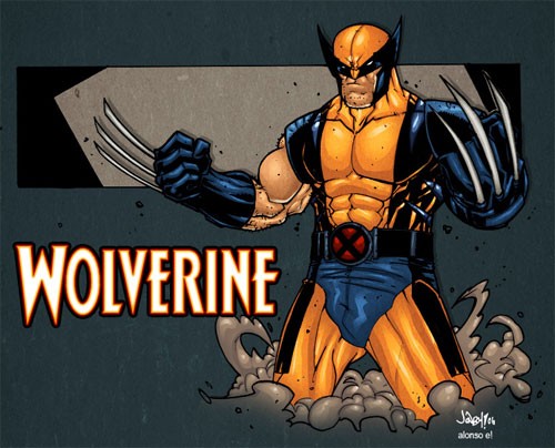 X战警人物插画: 金刚狼(Wolverine)