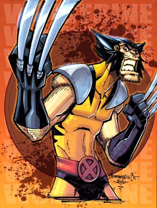 X战警人物插画: 金刚狼(Wolverine)