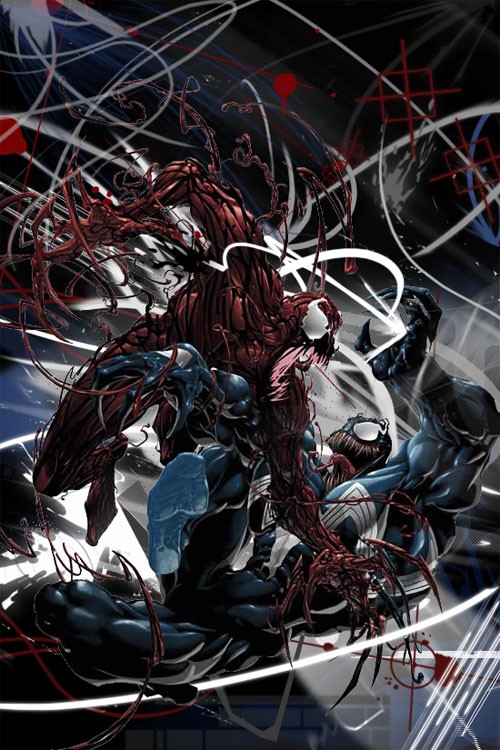 蜘蛛侠反派“屠杀”(Carnage)插画欣赏