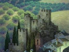 Luis Romero油画作品：美丽的西班牙夜晚
