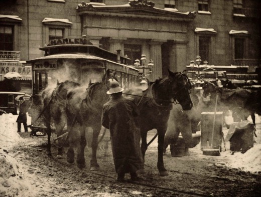 老照片：雪中纽约(1892-1920)