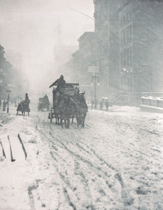 老照片：雪中纽约(1892-1920)