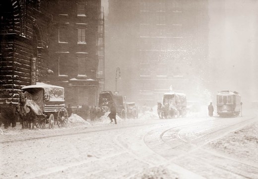 老照片：雪中纽约(1892-1920)