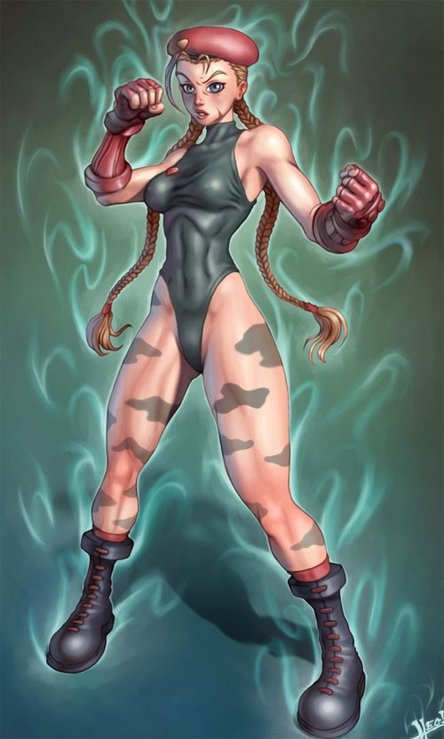 街霸游戏人物插画：Cammy