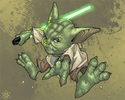 星球大战角色插画：尤达大师(Yoda)