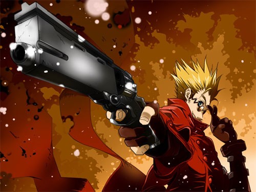 漫画人物插画：枪神Trigun