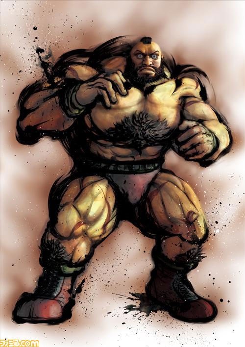 街霸游戏人物插画：Zangief