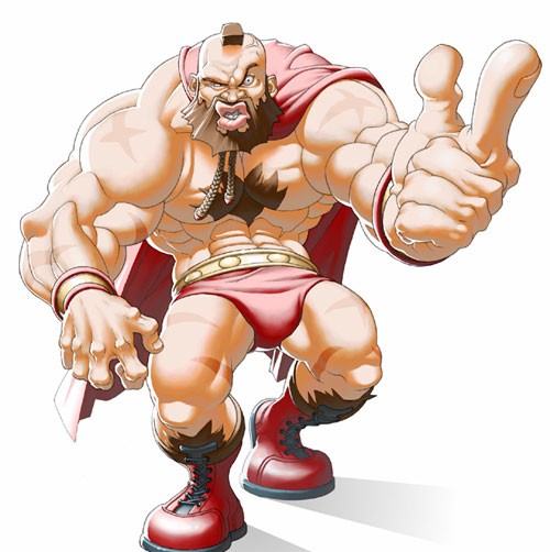 街霸游戏人物插画：Zangief