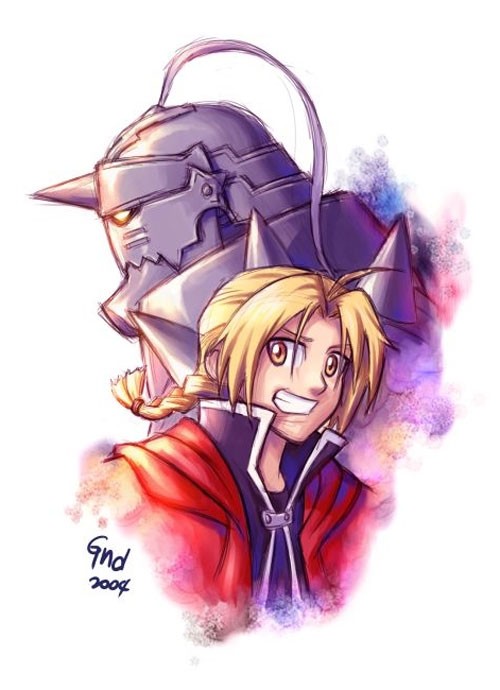 漫画《钢之炼金术师》人物插画：Edward Elric