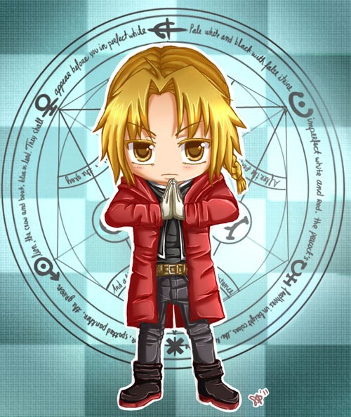 漫画《钢之炼金术师》人物插画：Edward Elric