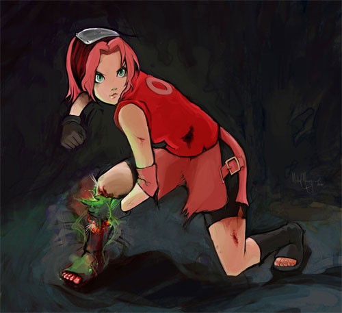 火影忍者NARUTO人物插画：Sakura Haruno