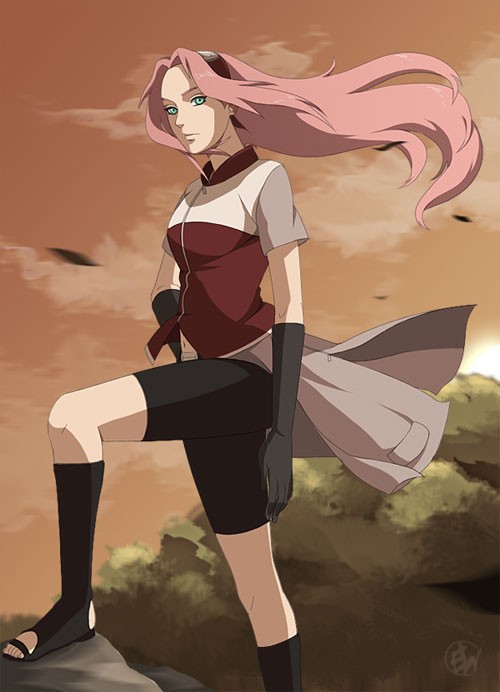 火影忍者NARUTO人物插画：Sakura Haruno