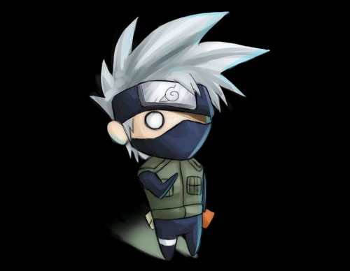 火影忍者NARUTO人物插画：旗木卡卡西(Hatake Kakashi)