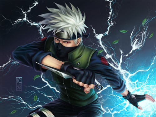 火影忍者NARUTO人物插画：旗木卡卡西(Hatake Kakashi)