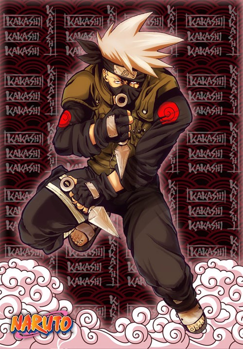 火影忍者NARUTO人物插画：旗木卡卡西(Hatake Kakashi)