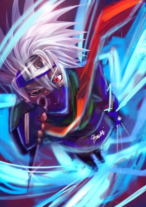 火影忍者NARUTO人物插画：旗木卡卡西(Hatake Kakashi)