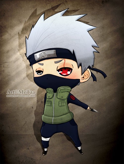 火影忍者NARUTO人物插画：旗木卡卡西(Hatake Kakashi)